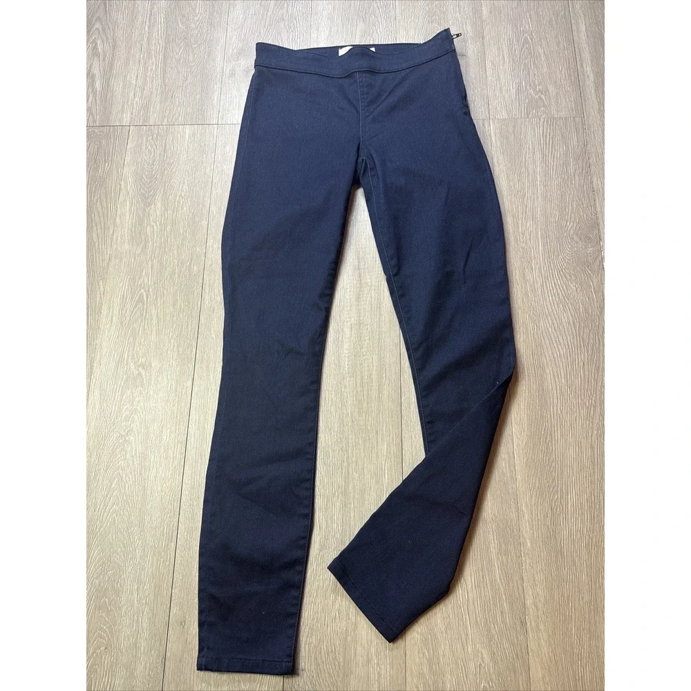 Tory Burch Jeans Womens 25‎ Blue Side Zip Skinny Fit Measures 28x30 Stretch